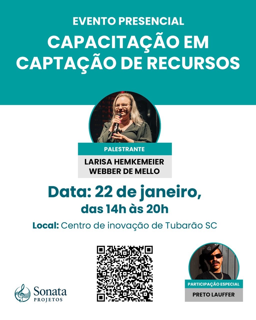 Workshop gratuito em Tubarão (SC) ensina caminhos para captação de recursos e fomento cultural