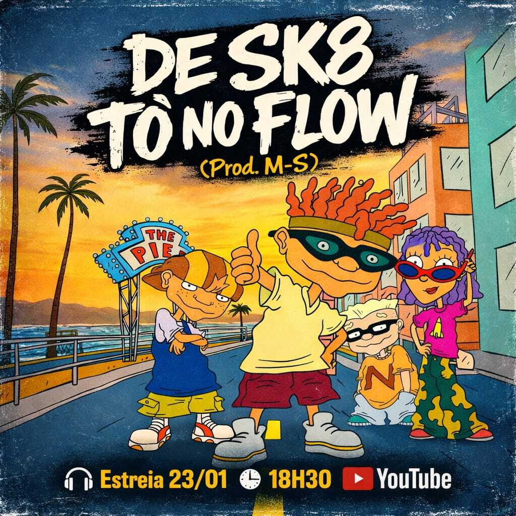 Mano Sapo lança “De sk8 tô no flow” e reafirma identidade independente no rap underground